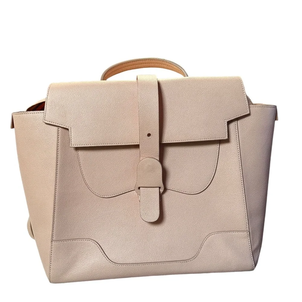 Genuine SENREVE MAESTRA blush pink leather backpack bag - Picture 1 of 13